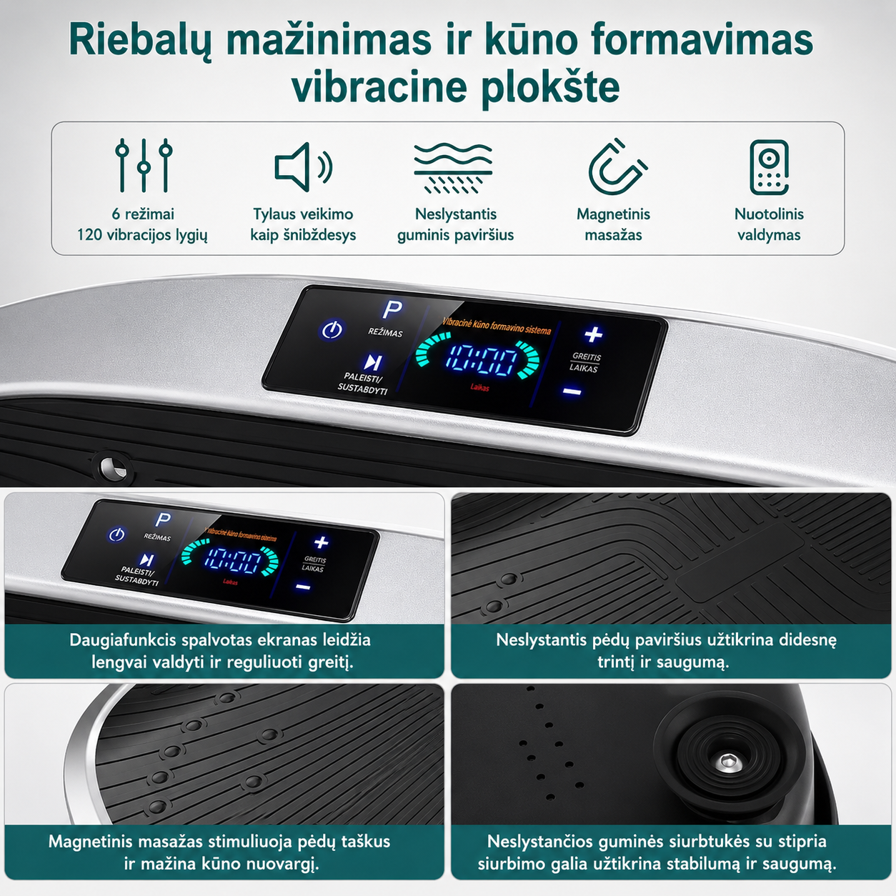Nuotoliu valdoma vibracinė plokštė